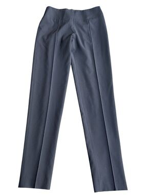 Clements Ribeiro Black Wool Back Zip Slim Fit Fully Lined Pants (6/8 long)